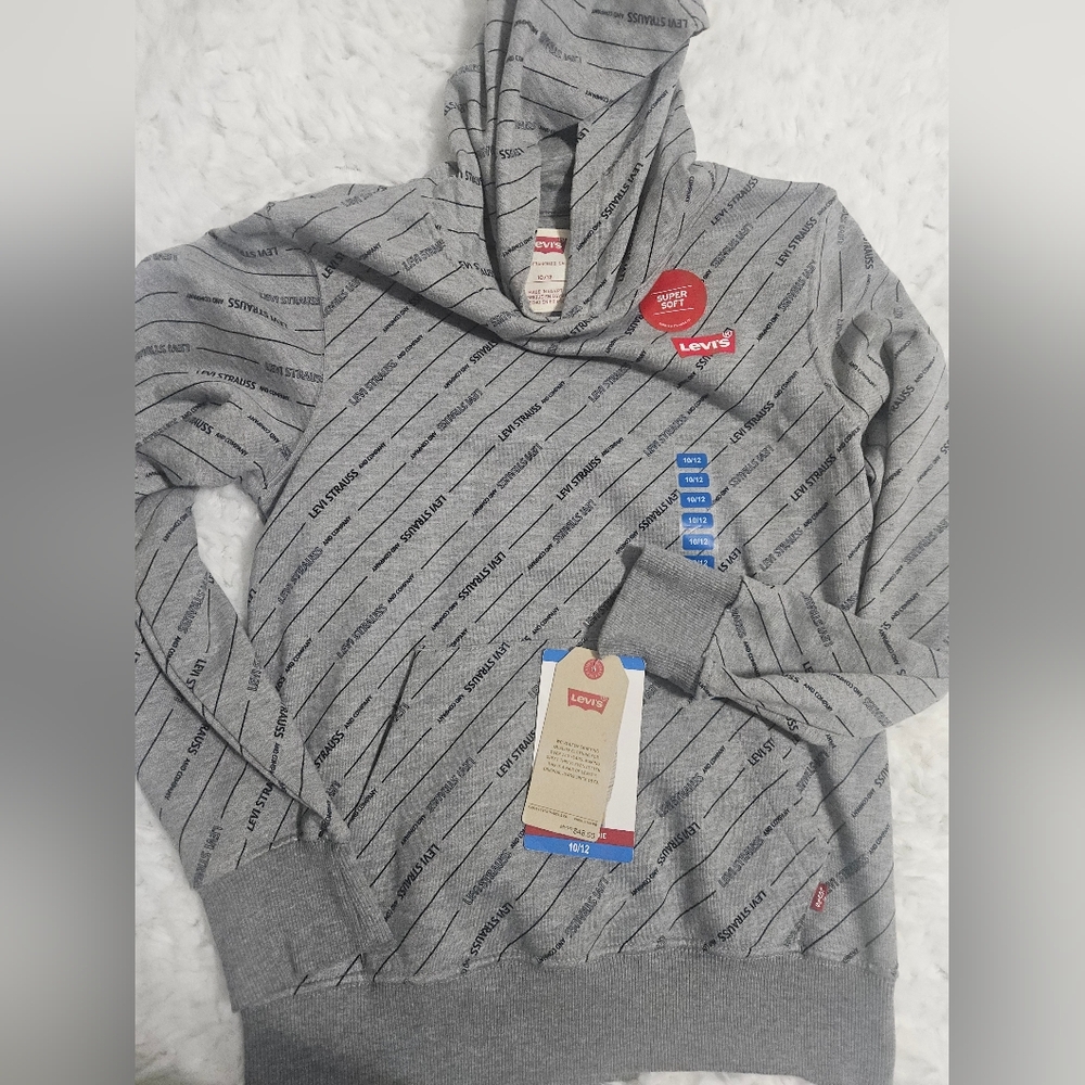 Levi's Heather Gray Logo Boy's Sweater